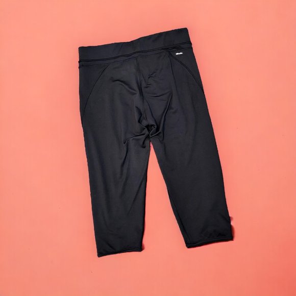 Adidas Black Climalite Crop/Capri Athletic Pants Women's Size XL - Picture 5 of 8